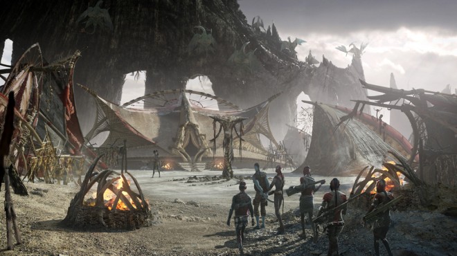 Concept art from Avatar: Fire and Ash